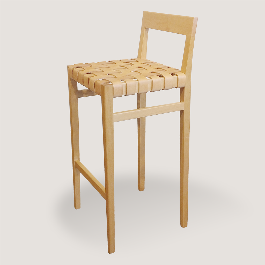 [122] Taburete Normandy cuero